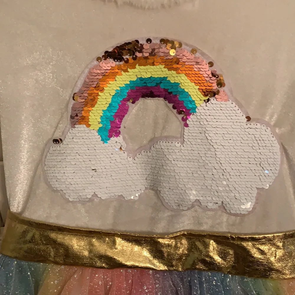 Rainbow fairy/angel Costume medium 8/10